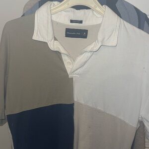 Abercombie men’s multicolor collar shirt